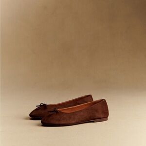 Mocha Agathe Low Ballerinas
